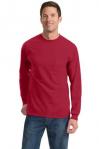 LS T Shirt W Pocket PORT AUTHORITY- PC61LSP- RED.jpg